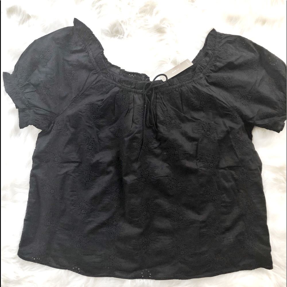 J Crew Eyelet Top